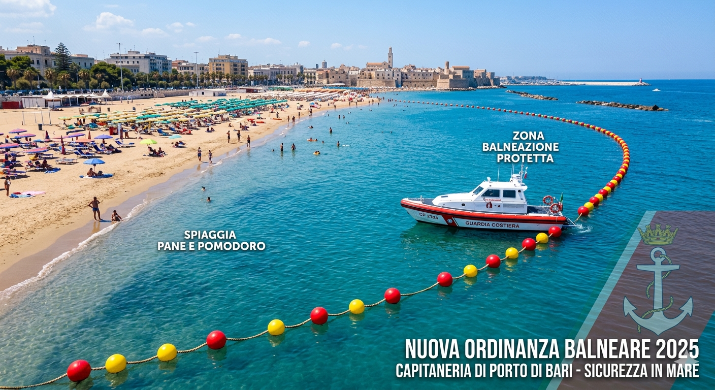 Nuova Ordinanza Balneare 2025: Regole e Sicurezza per l'Estate a Bari